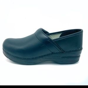 Dansko Black Leather clogs
